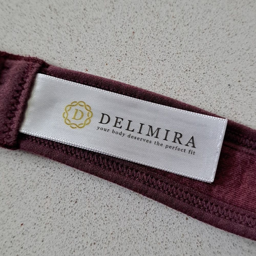 Delimira Bra X-Shaped Back Support Posture Sports Front Closure Wire Free 46DD - Picture 11 of 12